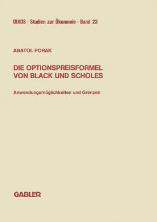 Carte Die Optionspreisformel Von Black Und Scholes Anatol Porak