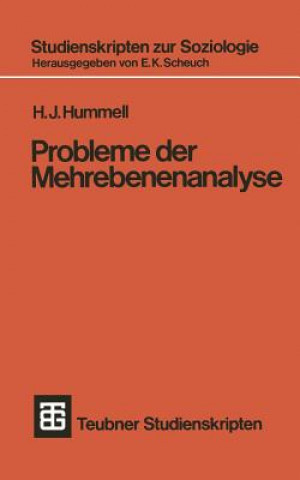 Knjiga Probleme Der Mehrebenenanalyse Hans J. Hummell