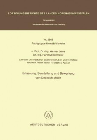 Carte Erfassung, Beurteilung Und Bewertung Von Deckschichten Werner Leins