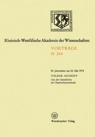 Książka Aus Der Geschichte Der Nachrichtentechnik Volker Aschoff