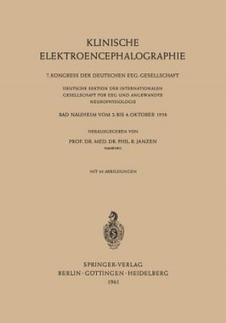 Könyv Klinische Elektroencephalographie Rudolf Janzen