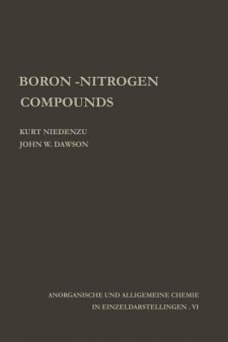 Knjiga Boron-Nitrogen Compounds Kurt Niedenzu