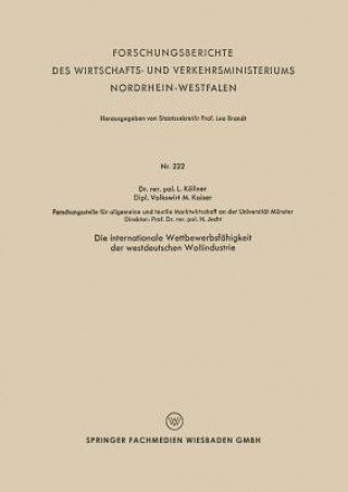 Carte Die Internationale Wettbewerbsfahigkeit Der Westdeutschen Wollindustrie Lutz Köllner