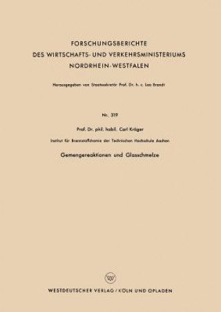 Carte Gemengereaktionen Und Glasschmelze Carl Kröger