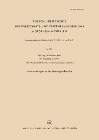 Carte Untersuchungen in Der Leinengarnbleiche Waldemar Rohs
