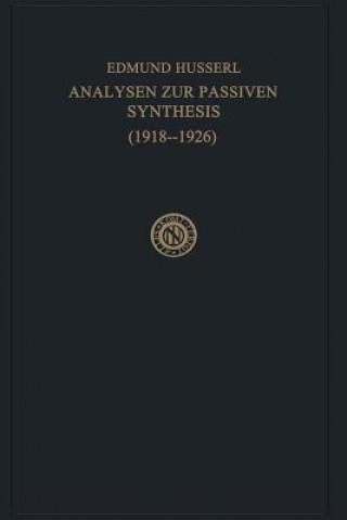 Kniha Analysen zur Passiven Synthesis Edmund Husserl