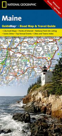 Materiale tipărite National Geographic GuideMap Maine 