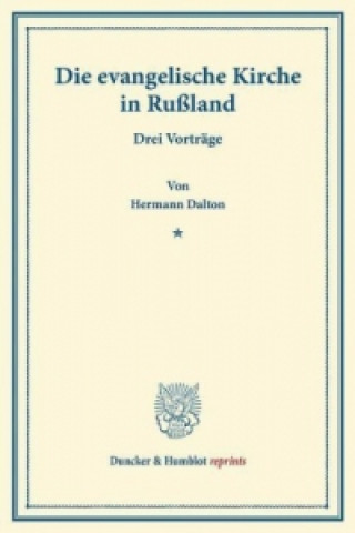 Livre Die evangelische Kirche in Rußland. Hermann Dalton