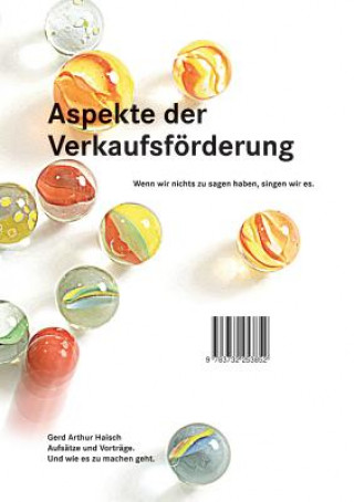 Kniha Aspekte der Verkaufsfoerderung Gerd Arthur Haisch
