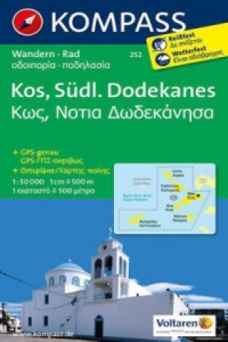 Drucksachen KOMPASS Wanderkarte 252 Kos - Südlicher Dodekanes 1:50.000 