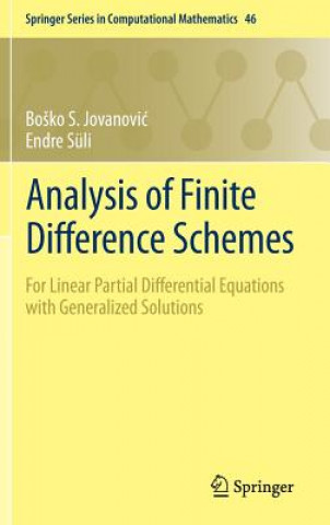 Knjiga Analysis of Finite Difference Schemes Bo ko S. Jovanovi