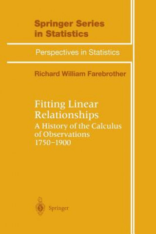 Kniha Fitting Linear Relationships R.W. Farebrother