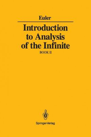 Kniha Introduction to Analysis of the Infinite Leonard Euler