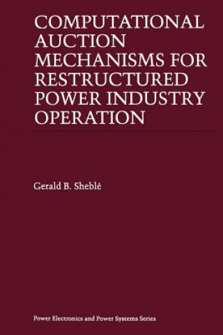 Könyv Computational Auction Mechanisms for Restructured Power Industry Operation Gerald B. Sheblé