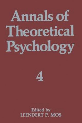 Książka Annals of Theoretical Psychology Leendert P. Mos