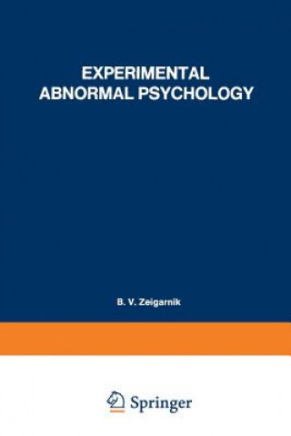 Livre Experimental Abnormal Psychology B. Zeigarnik