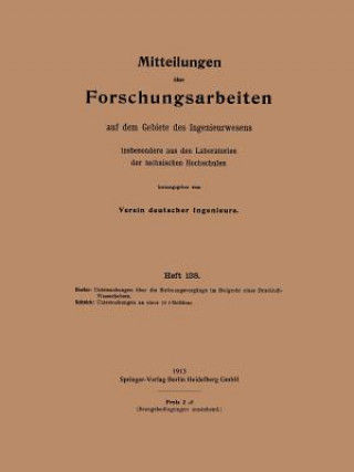 Book Mitteilungen UEber Forschungsarbeiten Auf Dem Gebiete Des Ingenieurwesens Kurt Hoefer