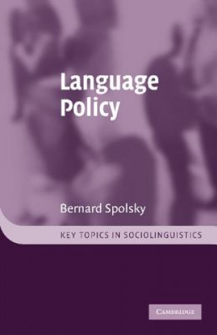 Kniha Language Policy Bernard Spolsky