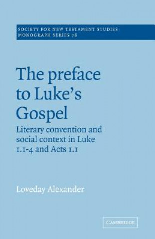 Könyv Preface to Luke's Gospel Loveday Alexander