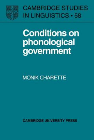 Libro Conditions on Phonological Government Monik Charette