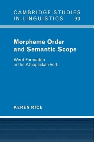 Kniha Morpheme Order and Semantic Scope Keren Rice