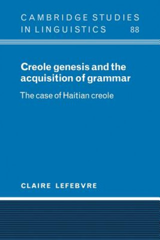 Carte Creole Genesis and the Acquisition of Grammar Claire Lefebvre
