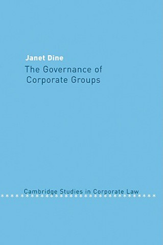 Kniha Governance of Corporate Groups Janet Dine