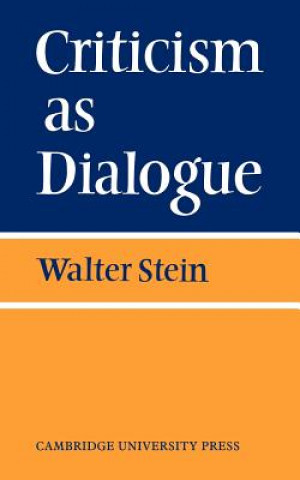 Buch Criticism As Dialogue Stein