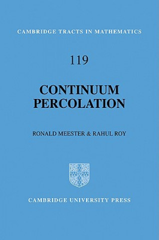 Könyv Continuum Percolation Ronald MeesterRahul Roy