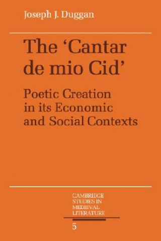 Libro Cantar de mio Cid Joseph J. Duggan