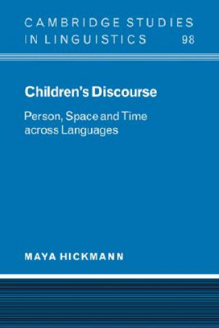 Book Children's Discourse Maya Hickmann