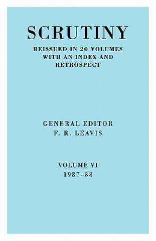 Βιβλίο Scrutiny vol. 6 1937-38 F. R. Leavis