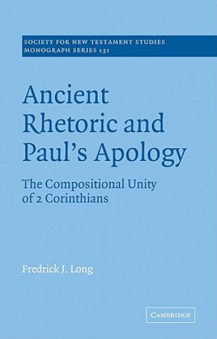 Book Ancient Rhetoric and Paul's Apology Fredrick J. Long