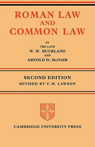 Книга Roman Law and Common Law W. W. BucklandArnold D. McNair