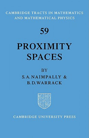 Könyv Proximity Spaces S. A. Naimpally