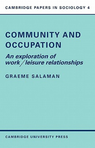 Kniha Community and Occupation Graeme Salaman