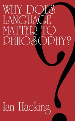 Carte Why Does Language Matter to Philosophy? Ian Hacking