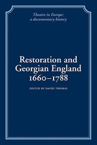 Libro Restoration and Georgian England 1660-1788 David Thomas