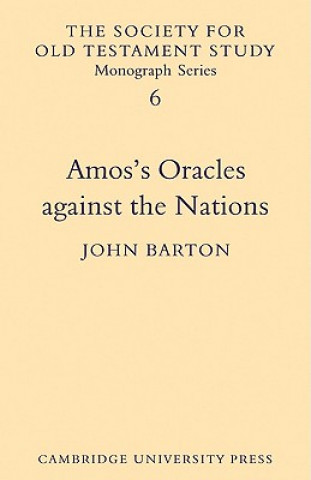 Kniha Amos's Oracles Against the Nations John Barton