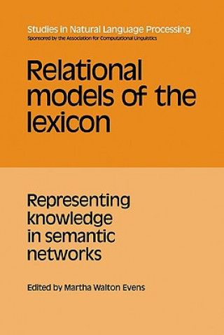 Kniha Relational Models of the Lexicon Martha Walton Evens