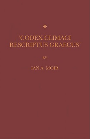Buch Codex Climaci Rescriptus Graecus I. A. Moir