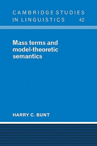 Knjiga Mass Terms and Model-Theoretic Semantics Harry C. Bunt