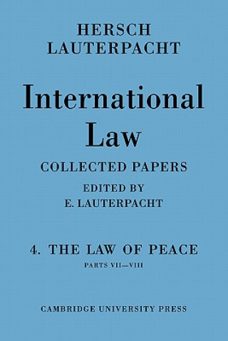 Kniha International Law: Volume 4, Part 7-8 Hersch Lauterpacht