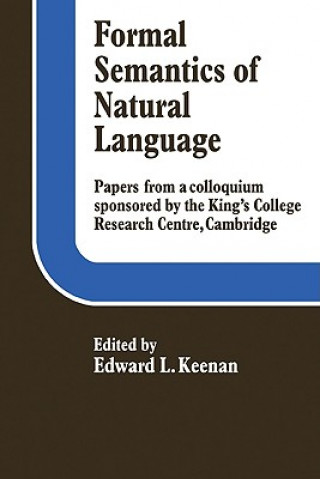 Könyv Formal Semantics of Natural Language Edward L. Keenan