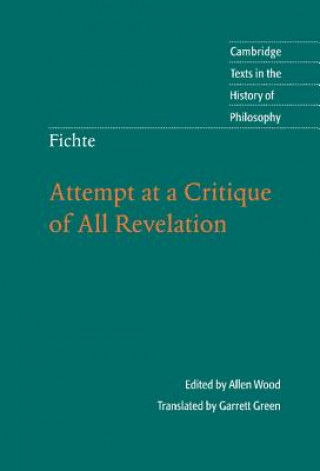 Carte Fichte: Attempt at a Critique of All Revelation Garrett  GreenAllen   Wood