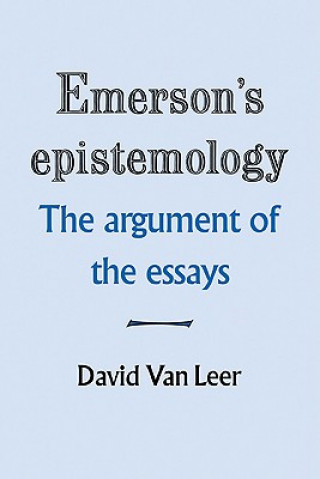 Книга Emerson's Epistemology David Van Leer