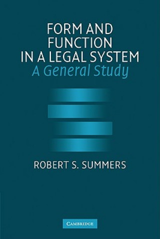 Könyv Form and Function in a Legal System Robert S. Summers