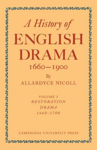 Carte History of English Drama, 1660-1900 7 Volume Paperback Set (in 9 parts) Allardyce Nicoll