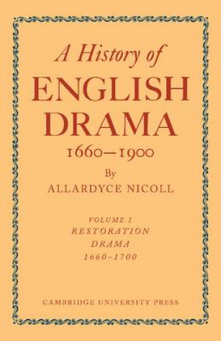 Kniha History of English Drama, 1660-1900 7 Volume Paperback Set (in 9 parts) Allardyce Nicoll