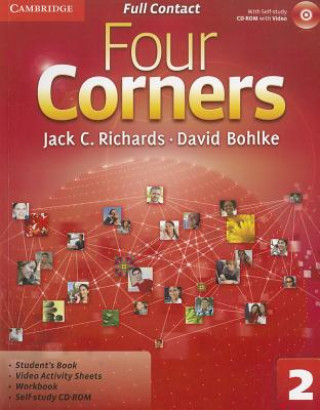 Kniha Four Corners Level 2 Full Contact with Self-study CD-ROM Jack C. RichardsDavid Bohlke